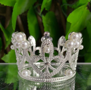CROWN SPHERE HOLDER LARGE - GOLD OR SILVER