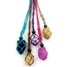 Load image into Gallery viewer, MACRAME TUMBLE STONE HOLDER
